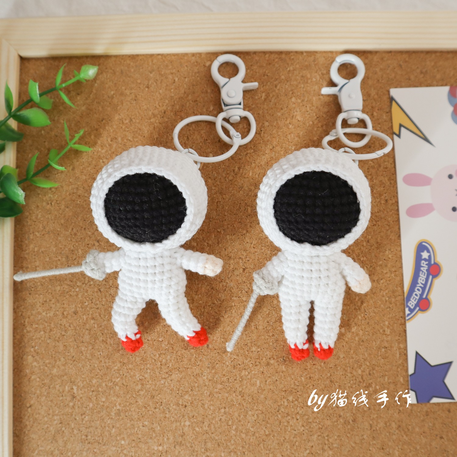 FENCER WOOL HANDMADE DIY WEAVING MATERIAL PACKAGE FENCING DOLL DOLL FINISHED PENDANT SOUVENIR