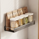 Wall-mounted seasoning rack without punching oil, salt, sauce and vinegar storage rack on wall-mounted wall corner kitchen seasoning storage rack