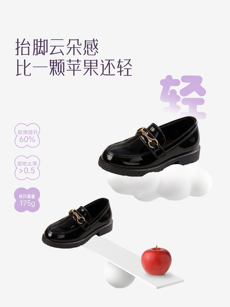 男童黑色皮鞋英伦风休闲洋气男款舒适夏季巨好看学生单鞋2026新款 — 5