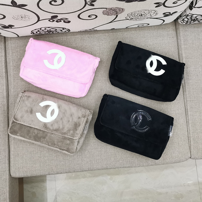 thumbnail for Net red towel bag flannel one-shoulder diagonal shopping bag eco-friendly bag
