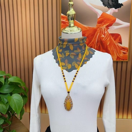 Universal velvet thin false collar, demi-season keep warm windproof set