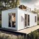 Manufacturer direct sales single container house renovation residential creative modular house sun room vacation homestay design