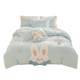 Little fresh girl milk velvet four-piece set thickened warm flange coral velvet quilt cover bed sheet princess cartoon bedding