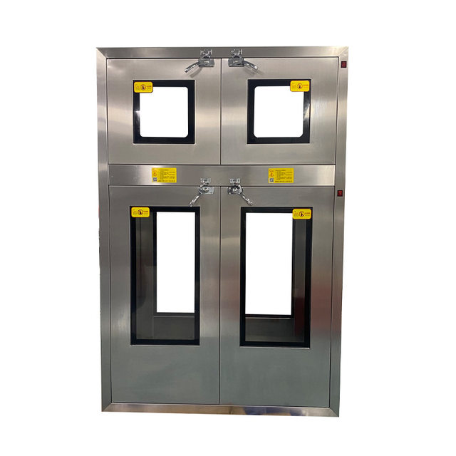 Kunling double-layer double-door transfer window manufacturer direct supply laboratory hospital clean 304 stainless steel transfer window