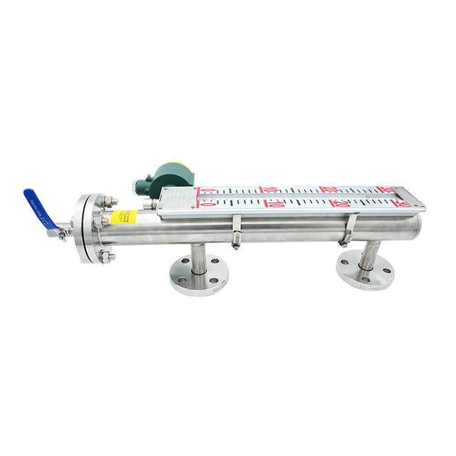 Magnetic flip level gauge with remote transmission side-mounted stainless steel flange sensor magnetic switch float water level oil level gauge
