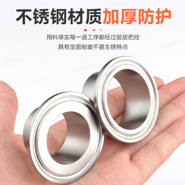 Sanitary-grade quick-install joint welding accessories 304 stainless steel water pipe gas pipe fast chuck food grade clamp tray