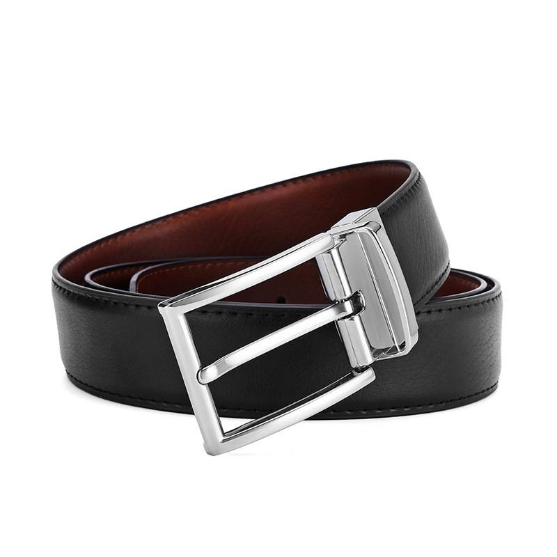 MENS BELTS SWIVEL PIN BUCKLES MENS WIDE BELTS CASUAL AND VERSATILE REVERSIBLE
