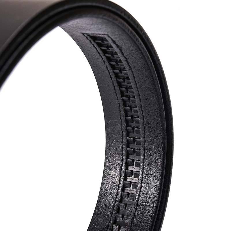 FLAT TOP LAYER MENS AUTOMATIC BELT PLAIN STRAP STRIP SINGLE LAYER LEATHER BUCKLE BODY MENS BELT