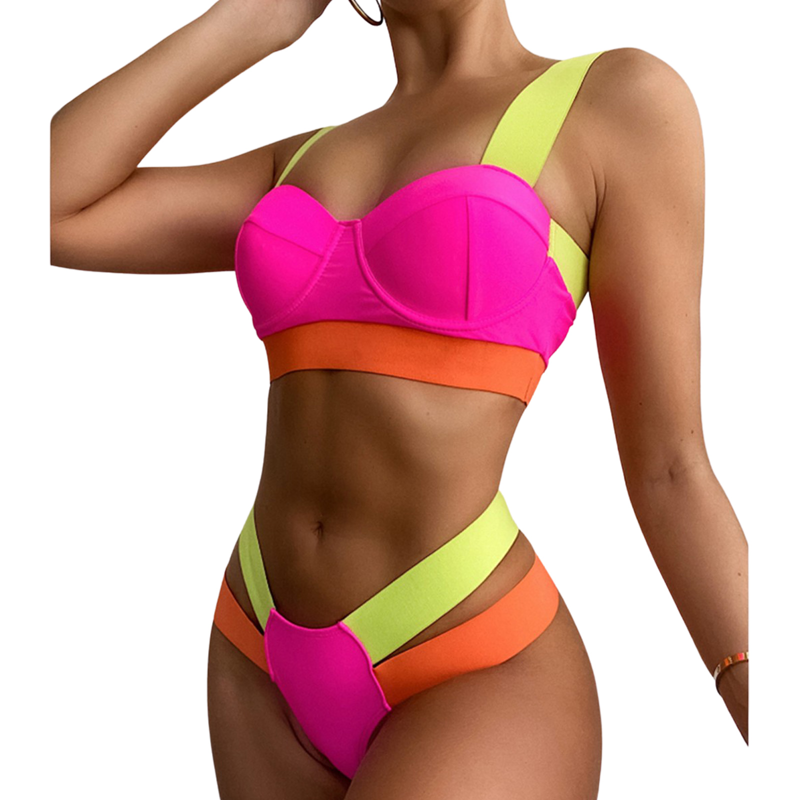 2021 NEW SEXY BIKINI SETS BLACK PUSH UP SWIMSUIT WOMEN SWIMW