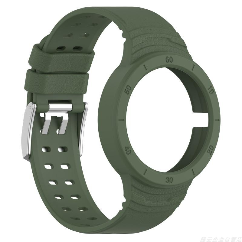 COMPATIBLE HUAWEI WATCH GT CYBER ARMOR STRAP + PROTECTIVE CASE INTEGRATED LEATHER CHARGING CABLE