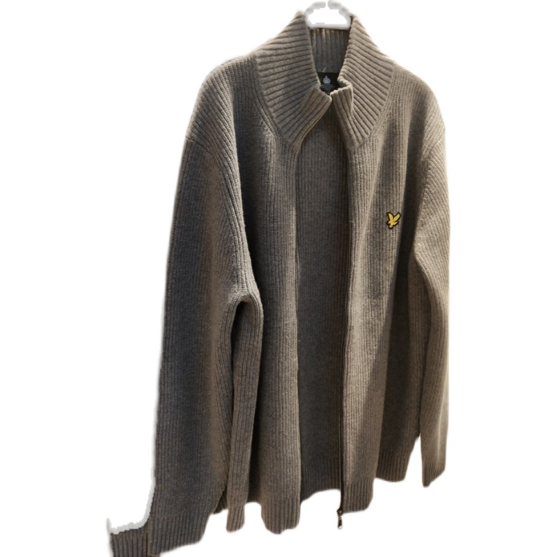 영국 LYLE 잘생기고 터프한 스타일의 남성용 지퍼 대형 가디건 재킷 램스울 혼방 스웨터 여아용도 있음