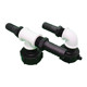 Ibc Ton barrel valve adapter accessories plastic tee multiple barrel series connection oil connection hose