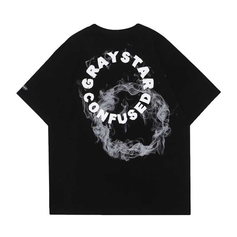 [LOOKING FOR HUMANS] 2024 TRENDY SUMMER NEW HIGH STREET BACK LETTERS FASHION BF LOOSE COUPLE