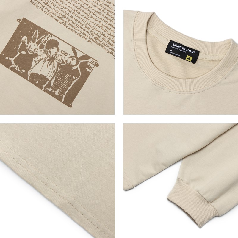 [LOOKING FOR HUMANS] WONDERFUL ADVENTURES AUTUMN NEW AMERICAN TREND FASHION LONG SLEEVE LOOSE MEN AND WOMEN