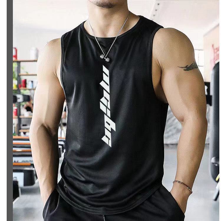 [QUICK-DRYING SPORTS VEST] SUMMER AND AUTUMN MENS MUSCLE TRAINING BROTHER FITNESS RUNNING MOISTURE WICKING SLEEVELESS T-SHIRT