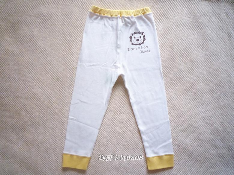 CHILDRENS UNDERWEAR BOYS AND GIRLS COTTON WOOL HOME CLOTHES PAJAMAS AUTUMN CLOTHES AND PANTS SETS COTTON WOOL CHILDRENS CLOTHES DUAL-PURPOSE CROTCH PANTS