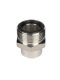 Stainless steel welded straight through pipe joint body JB/T988 hydraulic wire metric direct external wire force
