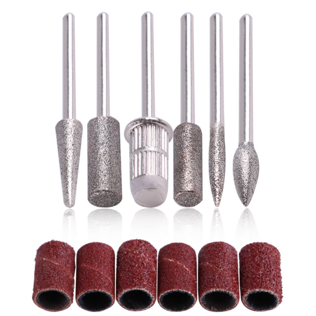 Nail Art Tools Nail Grinding Head Electric Grinding Machine 12 Packs of Crystal Armor Phototherapy Armor Shape