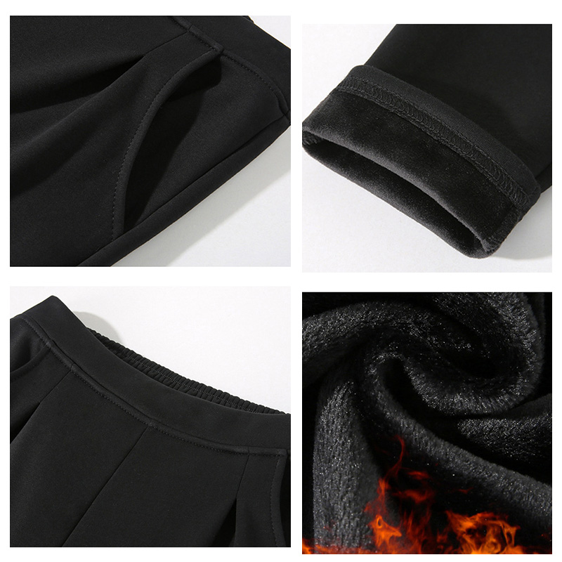 AUTUMN OVERSIZED VELVET THICKENED LEGGINGS FAT MM LOOSE 200 POUND MIDDLE-AGED MOM CASUAL SMALL FEET LONG PANTS