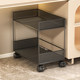 Under the table shelf, small bookshelf next to the desk, movable floor-standing office desk, student book bag storage pulley
