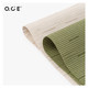OCE Home-Shopping Catering Bamboo Strip Square Braided Placemat Household Dining Tablemat Easy to store