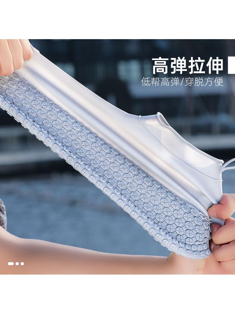 GERMAN HIGH-GRADE SILICONE WATERPROOF SHOE COVER ANTI-SLIP RAIN SHOE COVER RAIN THICKENED WEAR-RESISTANT RAINY DAY RAIN PROTECTION AUTUMN AND WINTER RAIN
