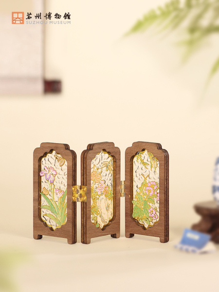 苏州博物馆屏风摆件冰箱贴折叠设计古风场景纪念品博物馆文创礼物