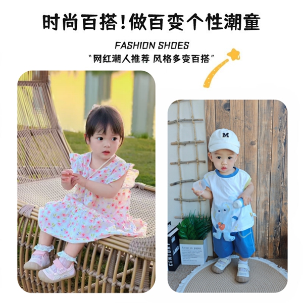 英国女宝凉鞋2岁2026夏季新款女童软底男童宝宝网面运动鞋机能鞋 — 2