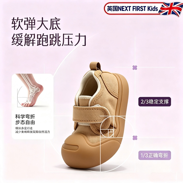 英国儿童帆布鞋女童2026新款软底不累脚幼儿园室内鞋秋季浅口单鞋 — 3