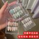 Ins transparent flip storage box square idol bar storage box Gupan bead chain storage nail art storage box
