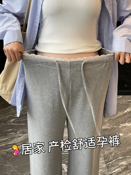 孕妇裤子春秋直筒洋气外穿2026新款孕期不勒肚小个子大码长裤秋装 — 2