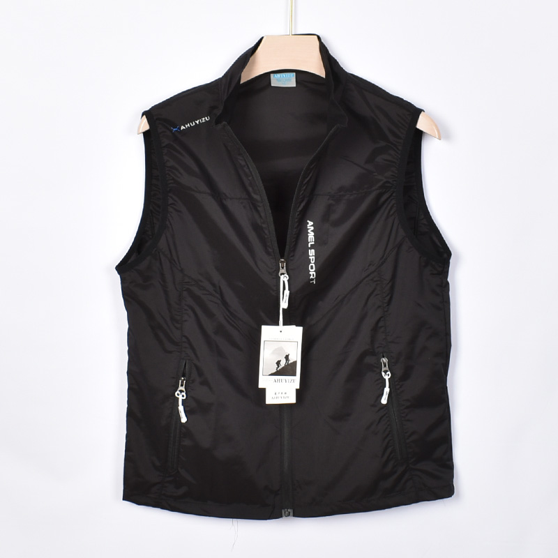 SUMMER MENS VEST ULTRA THIN NYLON QUICK-DRYING SUNSCREEN HORSE CLIP SLEEVE MENS OUTDOOR VEST FISHING TRAVEL VEST