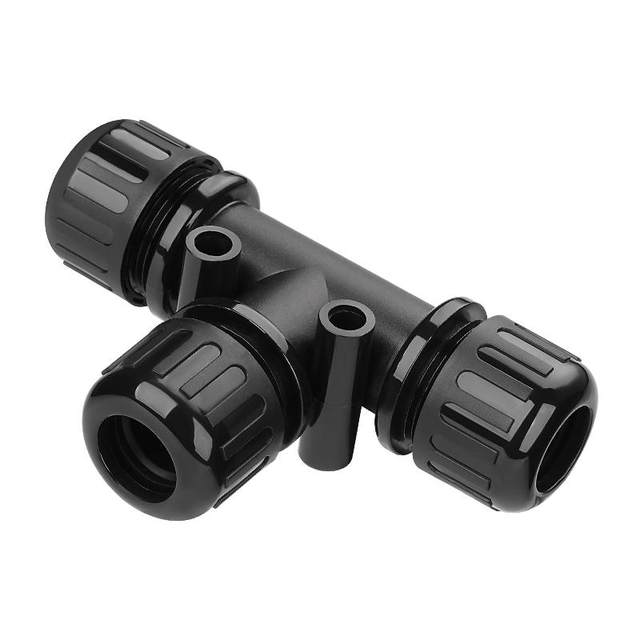 Tightening PA66 nylon corrugated pipe waterproof tee joint t-type hose accessories Y cable tube diameter lock
