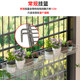 Stainless steel flower rack balcony succulent storage hanging basket railing hanging window ridge bathroom kitchen hole-free storage rack