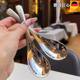 New foreign trade style thickened light luxury 304 stainless steel spoon drinking soup adult eating spoon ins high-value dessert spoon