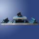 Concrete flexion device Concrete flexion test block fixture Concrete flexion experiment device Four-point flexion fixture