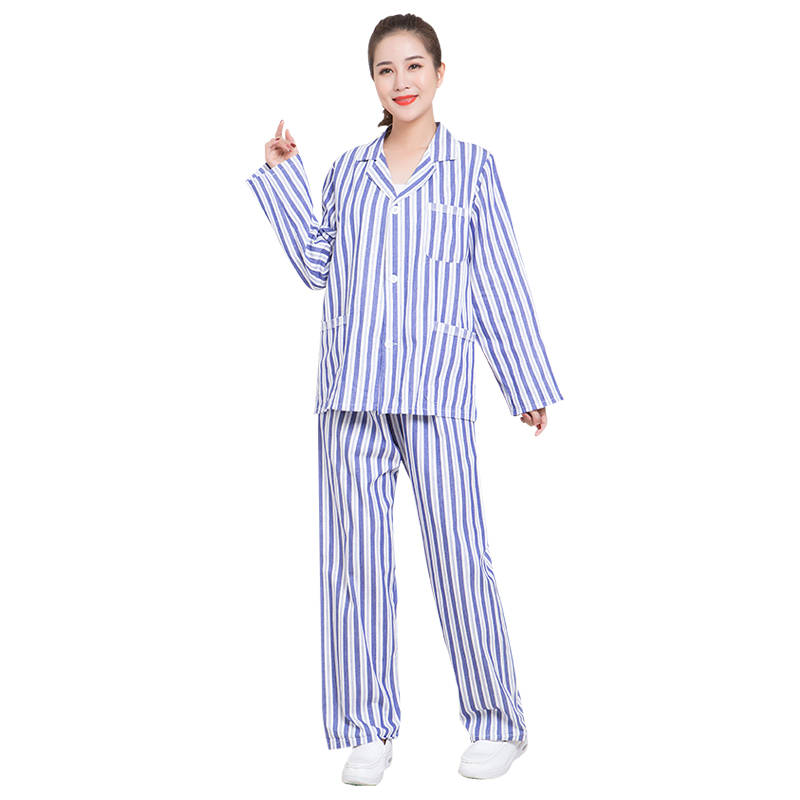 HOSPITAL GOWNS COTTON PAJAMAS HOSPITAL GOWNS HOSPITAL PATIENT GOWNS SHORT-SLEEVED PATIENT GOWNS NURSING GOWNS MENS AND WOMENS LONG-SLEEVED GOWNS