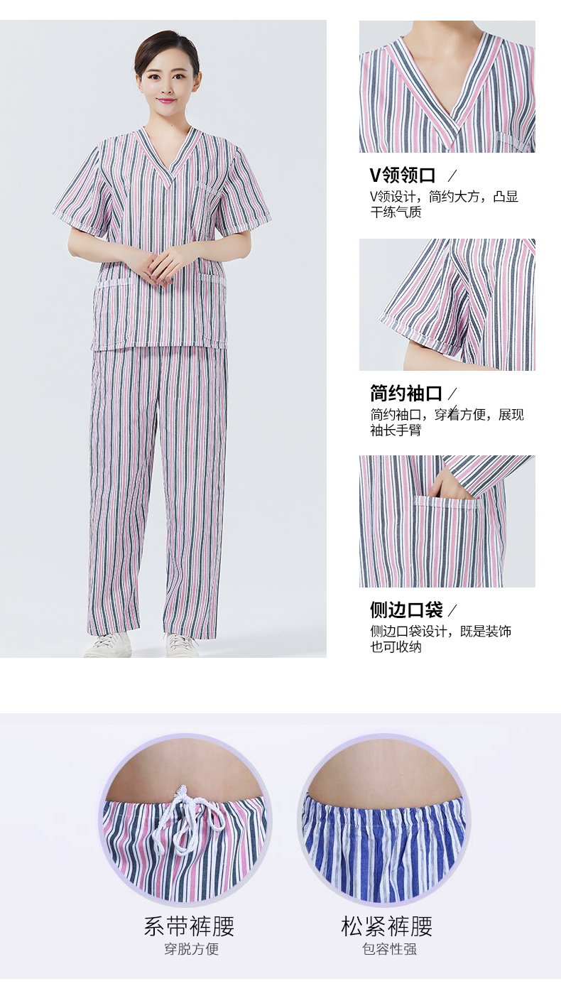 HOSPITAL PATIENT UNIFORMS: NEW COTTON PATIENT UNIFORMS ROUND NECK ORTHOPEDIC BEAUTY CARE UNIFORMS FEMALE INPATIENT UNIFORMS MALE PATIENT UNIFORMS