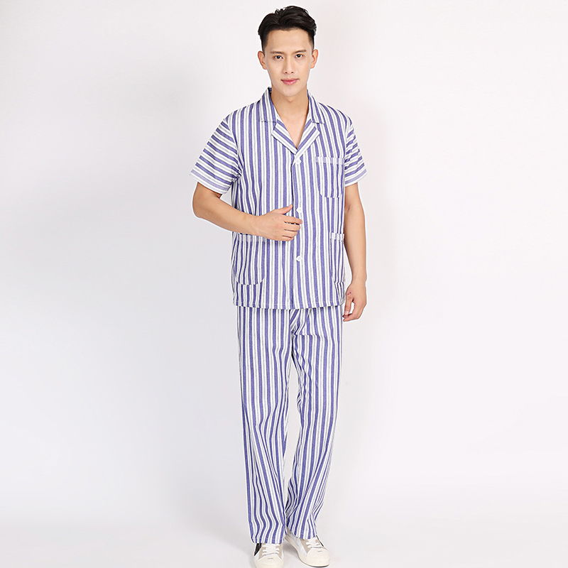 HOSPITAL GOWNS COTTON PAJAMAS HOSPITAL GOWNS HOSPITAL PATIENT GOWNS SHORT-SLEEVED PATIENT GOWNS NURSING GOWNS MENS AND WOMENS LONG-SLEEVED GOWNS