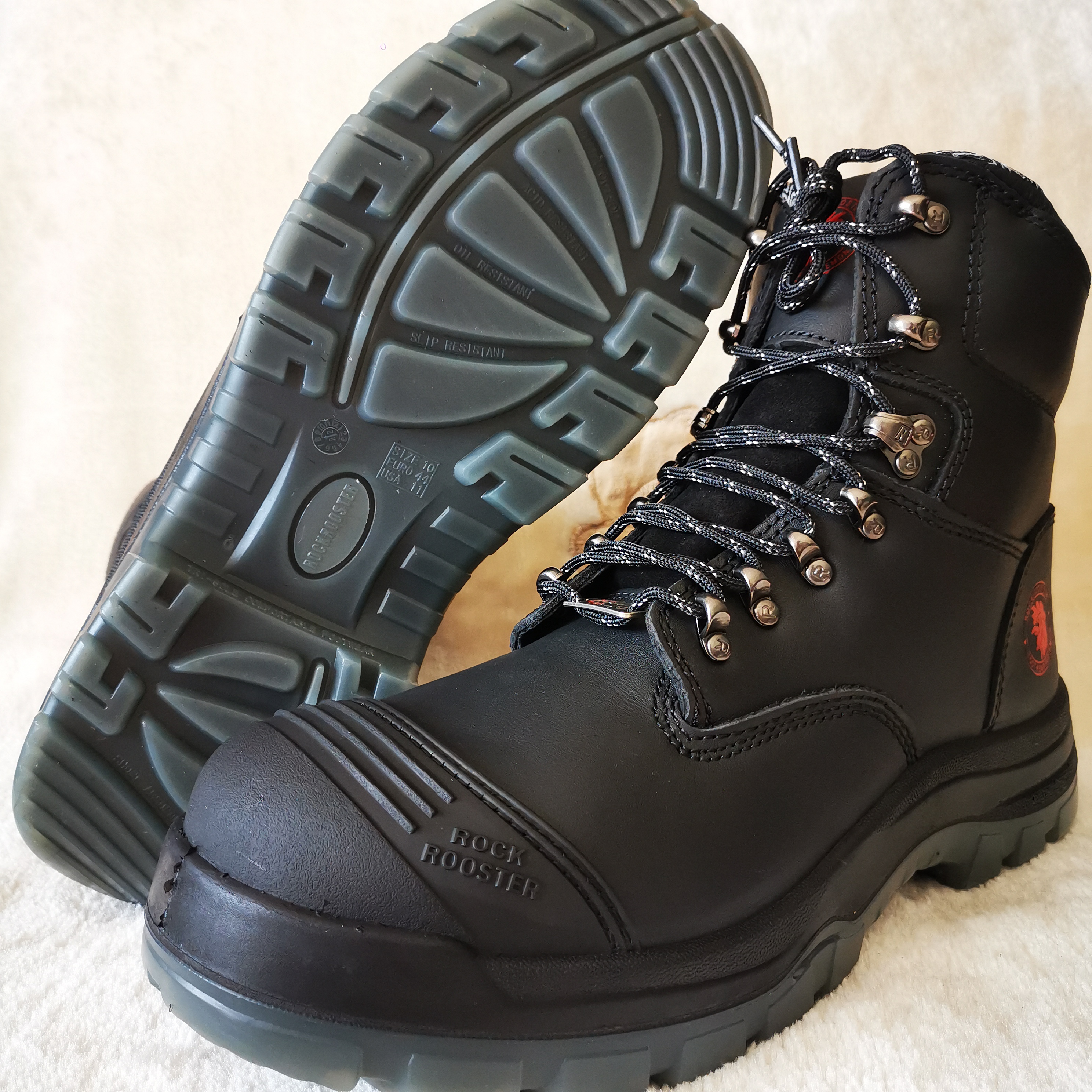 FOREIGN TRADE HIGH-TOP ANTI-SMASHING STEEL TOE SHOES LABOR PROTECTION BOOTS TOE LAYER COWHIDE SIDE ZIPPER SAFETY SHOES THICK WEAR-RESISTANT PROTECTIVE BOOTS