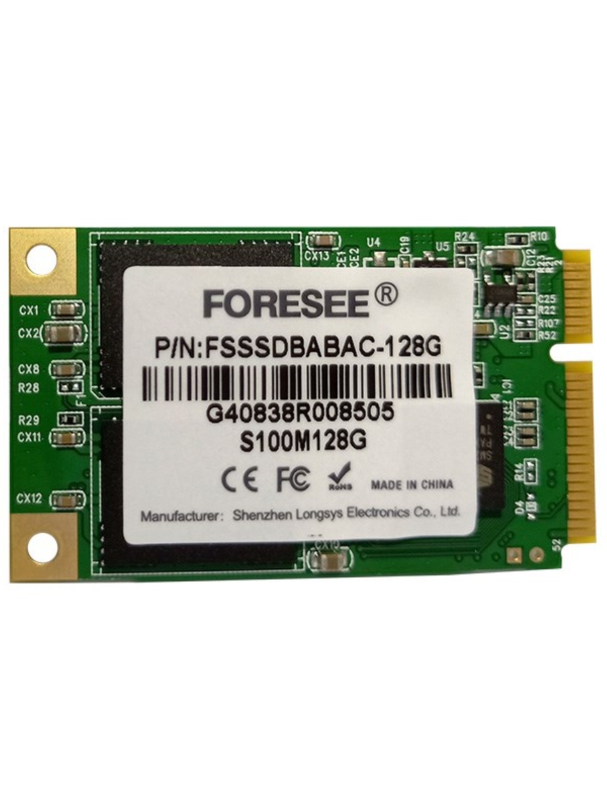 FORESEE 128G 솔리드 스테이트 드라이브 MSATA 노트북 SSD 하드 드라이브 비 120G 256G MLC 입자