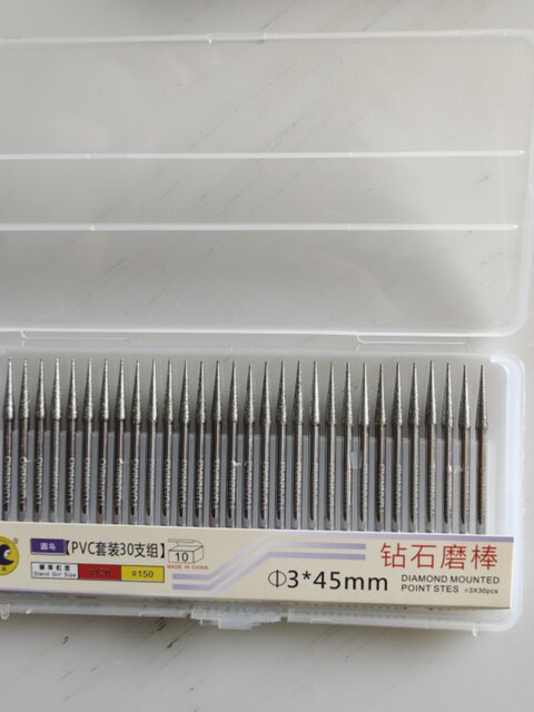 Round bird diamond grinding head grinding rod diamond alloy sand plating mold sand rod needle 3mm*45 burr edge trimming