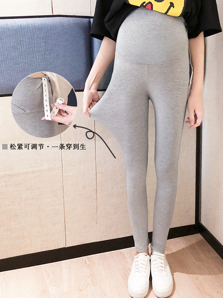 孕妇裤子夏季莫代尔薄款大码不勒肚托腹长裤子外穿孕妇打底裤夏款 — 2