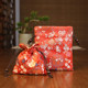 High-end handmade silk embroidered brocade bag portable drawstrings and jewelry jewelry Buddhist beads and jewelry storage small lucky bag