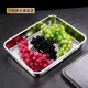 316 stainless steel dumpling freezer box with lid food grade refrigerator freshness box dumplings dish food storage box