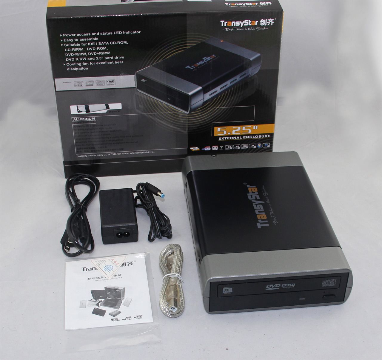 DVD-ROM 읽기 전용 광학 드라이브 18X 외부 USB 데스크탑 노트북 올인원 범용 드라이버 없음