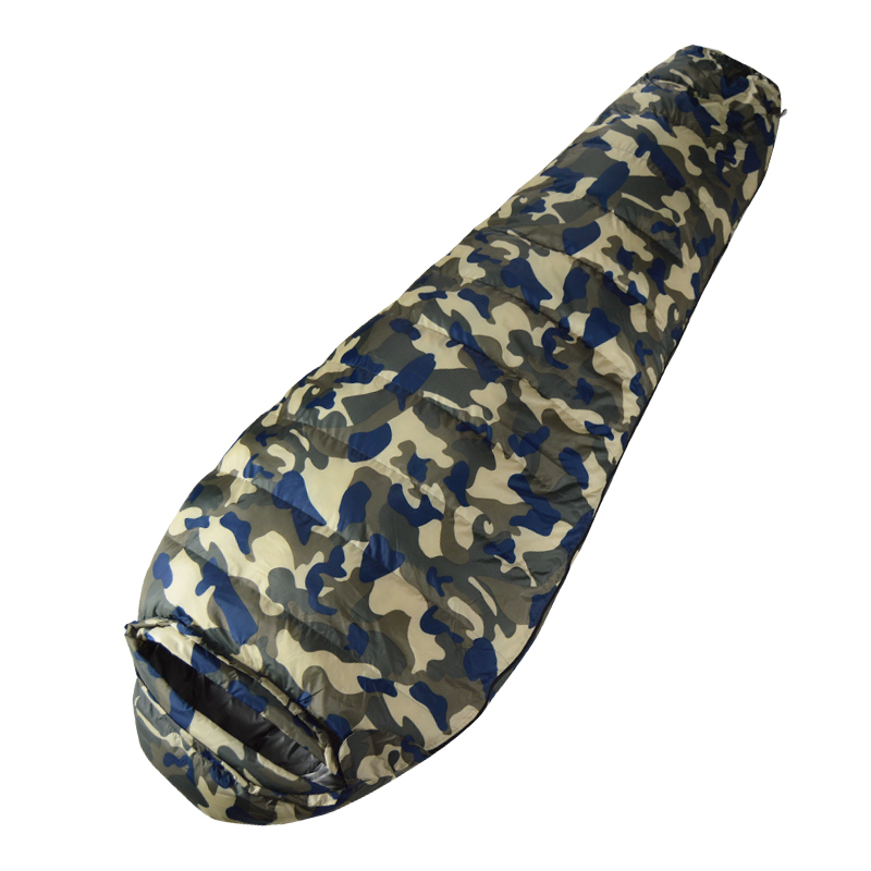 성인용 거위털 침낭 방한 및 두꺼워짐 단일 겨울 스타일 야외 캠핑 여행 휴대용 올 시즌 옵션