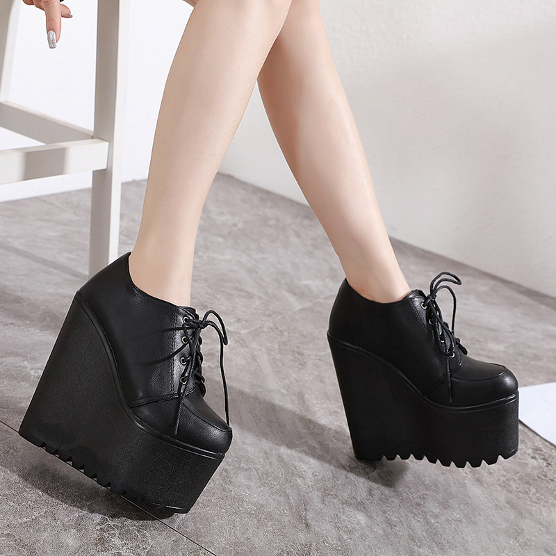 16CM ULTRA HIGH HEEL BLOCK HEEL WOMENS SHOES 2024 SPRING|SUMMER HATE SKY HIGH SLIM THICK SOLE 17CM PLATFORM BOOTIES WOMENS WEDGE HEEL