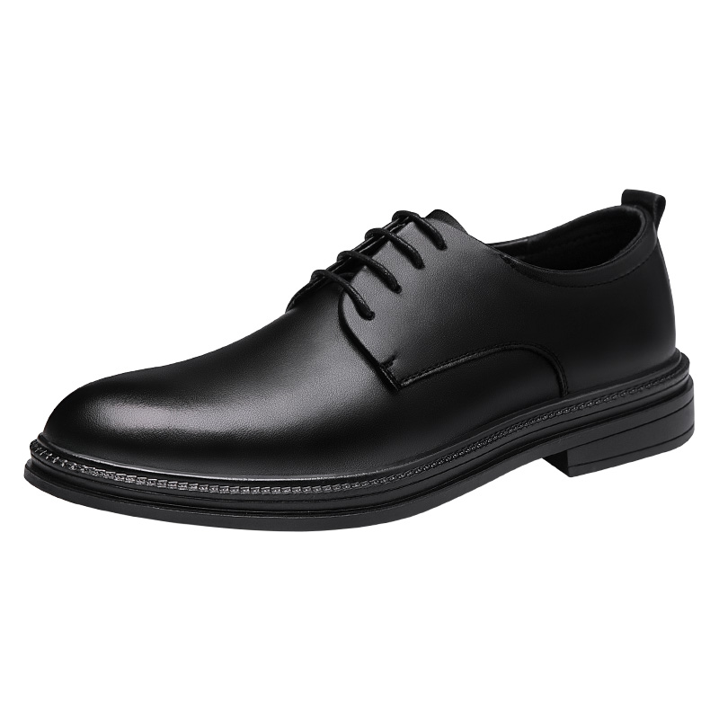 LEATHER SHOES MENS WINTER FASHION NEW TRENDY BUSINESS FORMAL WEAR MENS CASUAL BRITISH STYLE HEIGHTENED POINTED TOE WEDDING SHOES