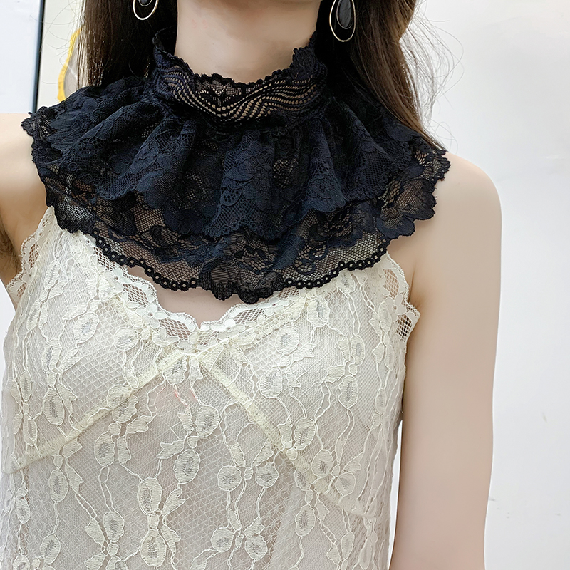 THE NEW VERSATILE STAND-UP COLLAR LACE LACE A FAKE COLLAR UNDERNEATH